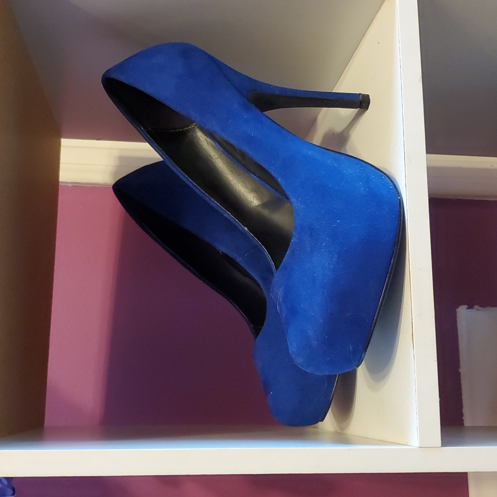 Mix No. 6 Vibrant Blue Heels - Picture 2 of 4